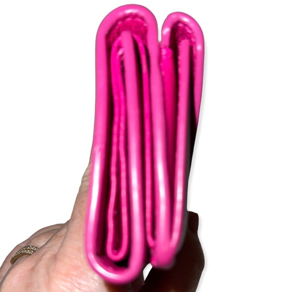 BALENCIAGA Mini Papier Wallet Pink Leather Trifold Envelope Wallet Dust Bag Box - Picture 7 of 14